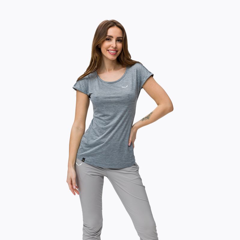 Cămașă de trekking pentru femei Salewa Puez Melange Dry grey 00-0000026538