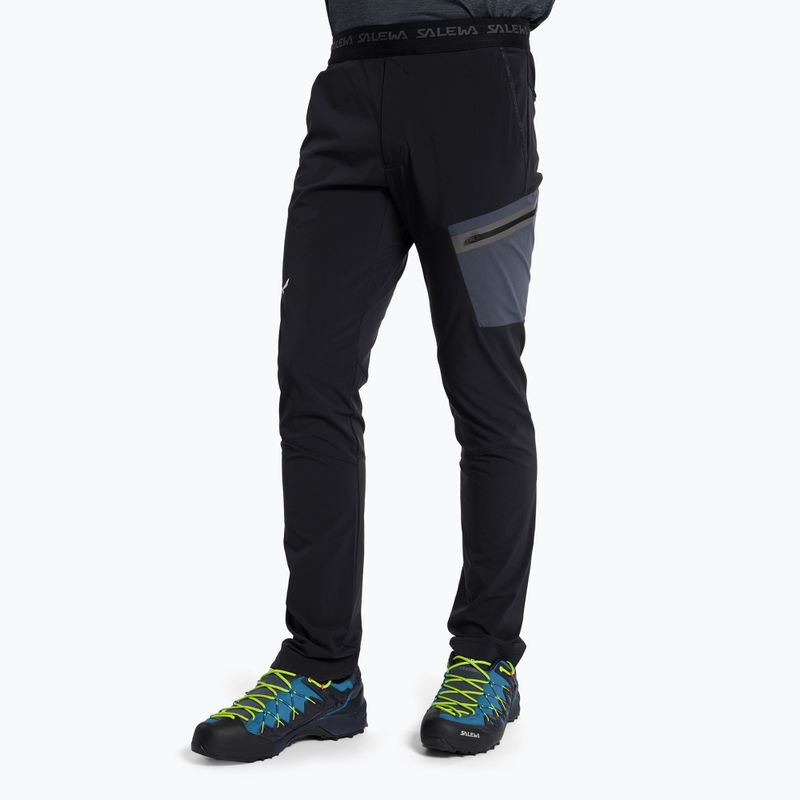Pantaloni bărbătești softshell Salewa Pedroc Light negru 00-0000027429