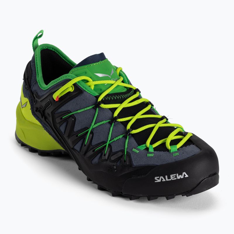Pantof de abordare Wildfire Edge pentru bărbați Salewa albastru marin/galben 00-0000061346