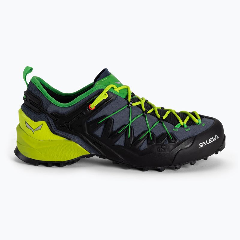 Pantof de abordare Wildfire Edge pentru bărbați Salewa albastru marin/galben 00-0000061346 2