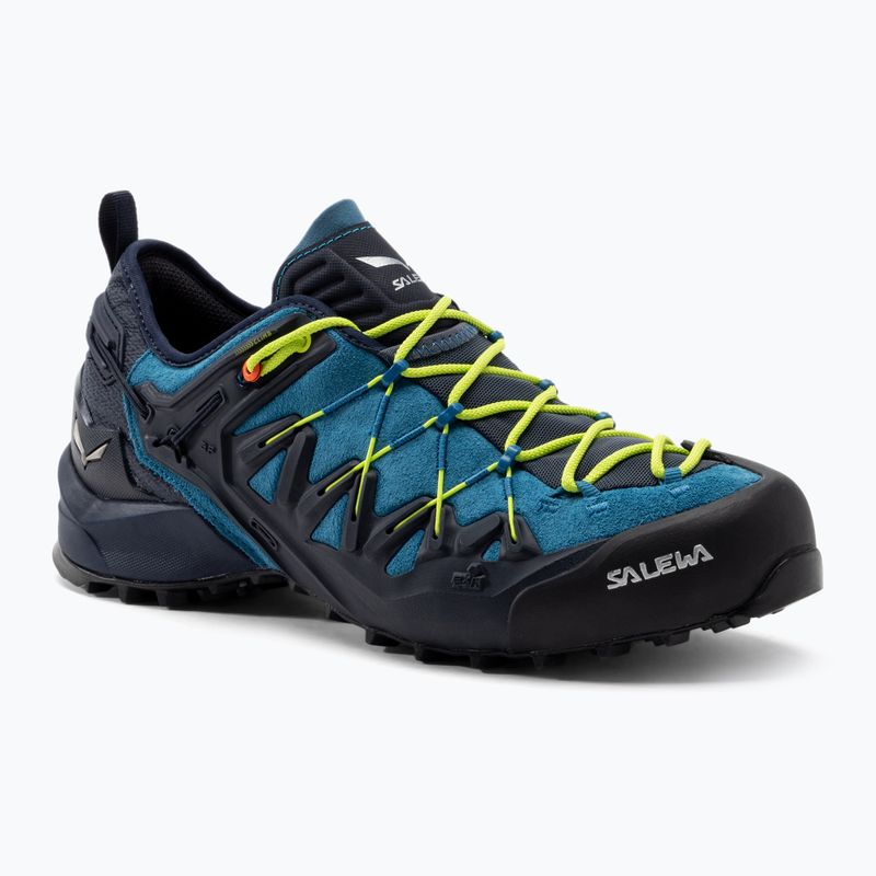 SALEWA Wildfire Edge cizme de trekking pentru bărbați albastru/galben 61346