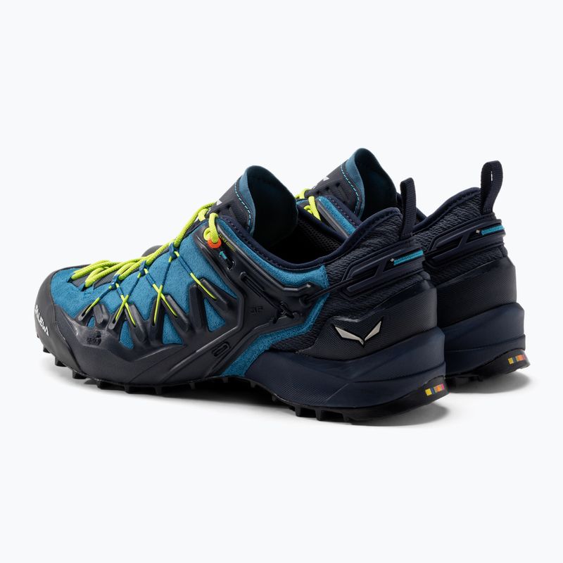 SALEWA Wildfire Edge cizme de trekking pentru bărbați albastru/galben 61346 3