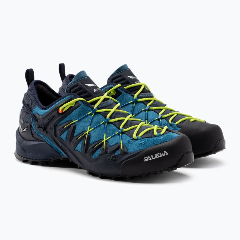 SALEWA Wildfire Edge cizme de trekking pentru bărbați albastru/galben 61346 5