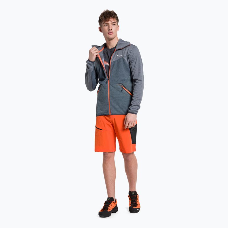 Pulover bărbătesc Salewa Puez Melange PL FZ Hoody Pulover cu glugă albastru 00-0000027386 2