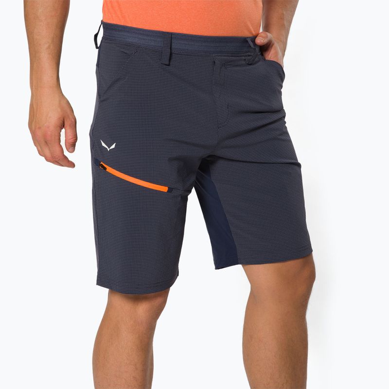 Pantaloni scurți de trekking pentru bărbați Salewa Puez albastru marin 00-0000027401
