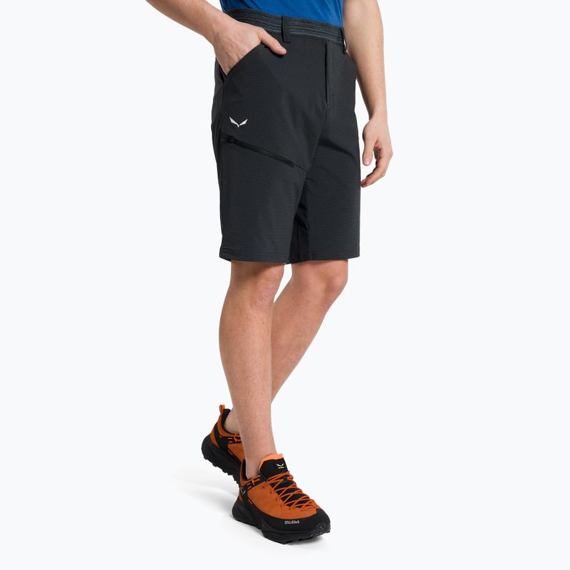 Pantaloni scurți de trekking pentru bărbați Salewa Puez 3 negru 00-0000027401