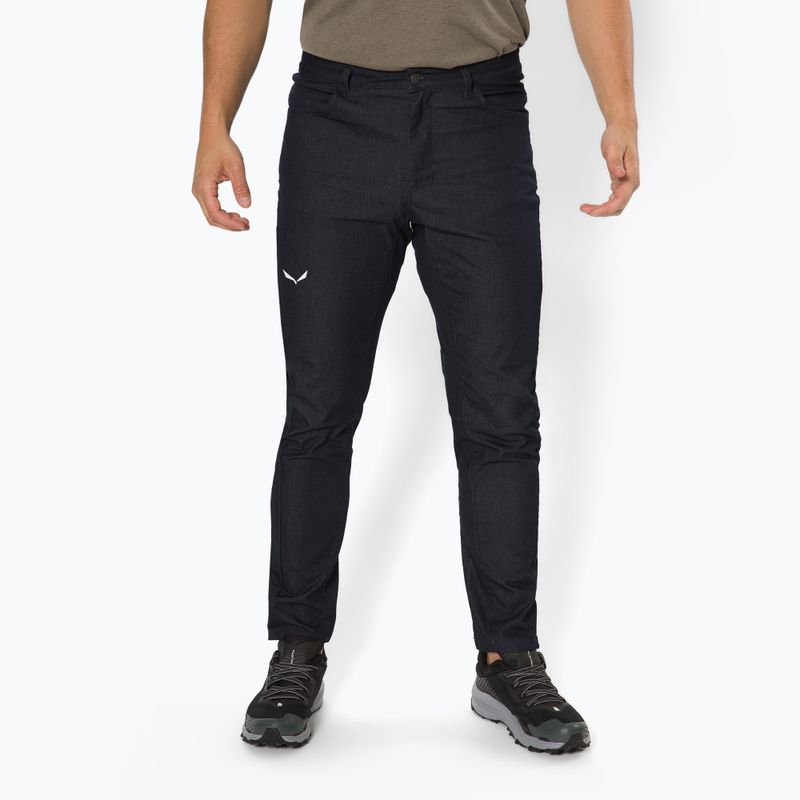 Pantaloni de alpinism pentru bărbați Salewa Agner Denim 2 negru 00-0000027876