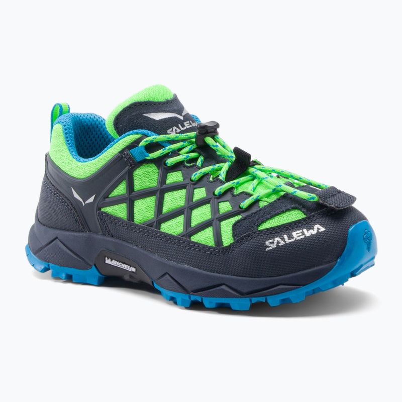 Salewa Wildfire cizme de trekking pentru copii albastru-verde 00-0000064007