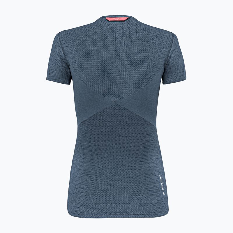 Tricou de trekking pentru femei Salewa Zebru Medium Warm Amr dark denim 9