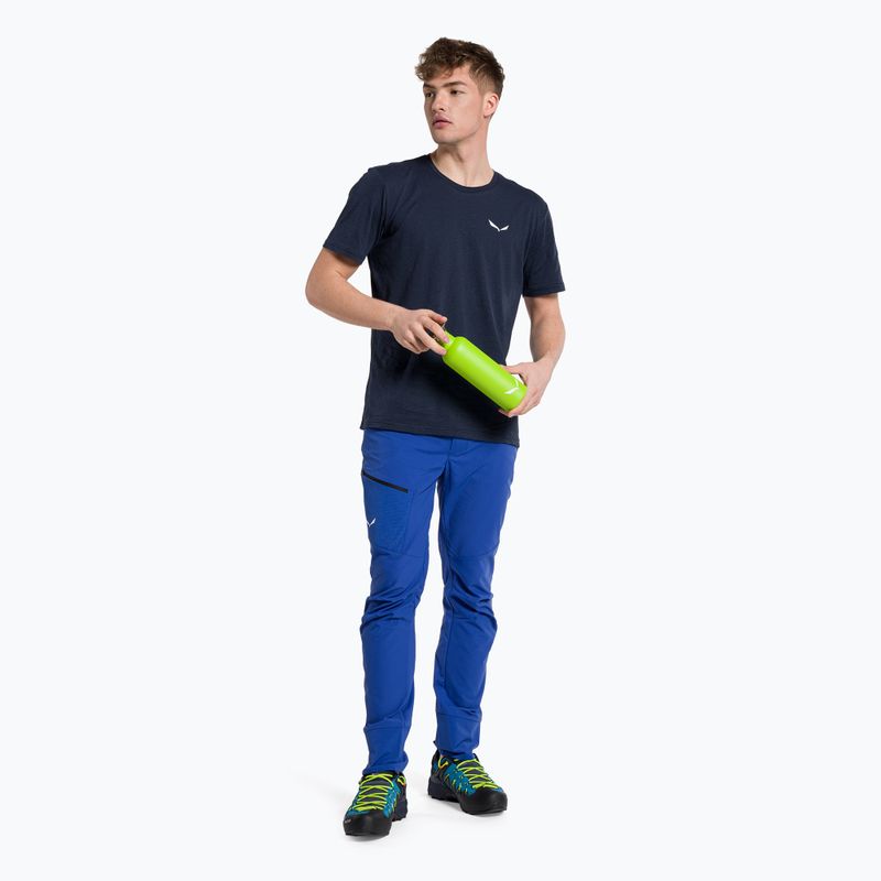 Tricou de trekking pentru bărbați Salewa Alpine Hemp Logo albastru marin 00-0000028132 2