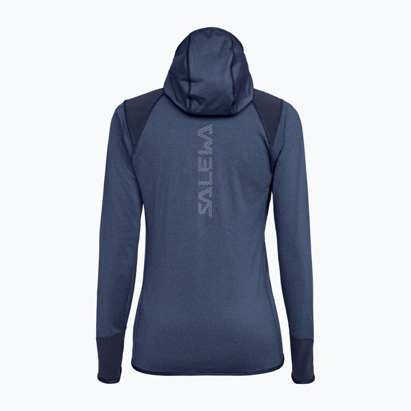 Pulover cu glugă pentru femei Salewa Agner Hybrid PL/DST FZ Hoody albastru marin 00-0000027372 9