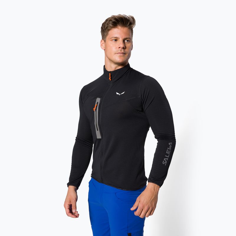 Hanorac de bărbați Salewa Pedroc fleece negru 00-0000027719