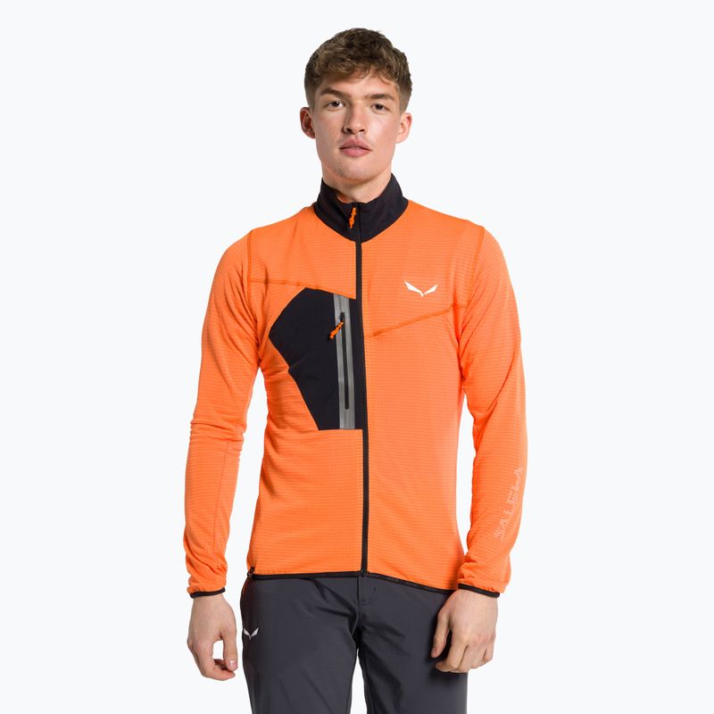 Hanorac de bărbați Salewa Pedroc fleece sweatshirt portocaliu 00-0000027719