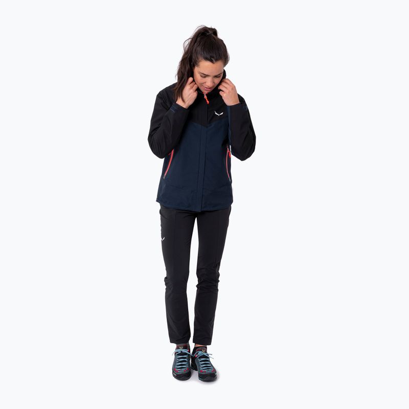 Salewa Moiazza GTX-Pac jachetă de ploaie pentru femei navy-negru 00-0000027911