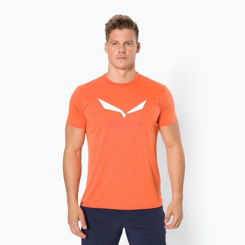 Cămașă de trekking pentru bărbați Salewa Solidlogo Dry orange 00-0000027018