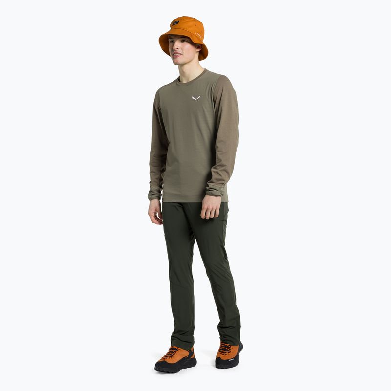 Cămașă de trekking pentru bărbați Salewa Lavaredo Hemp Print maro 00-0000028062 2