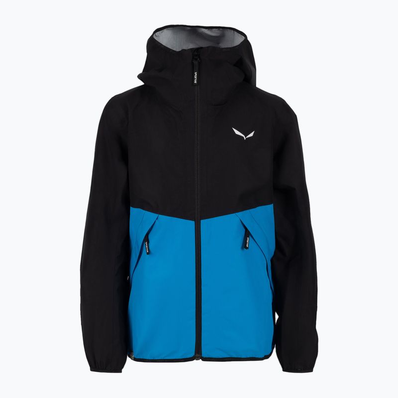 Salewa Aqua PTX jachetă de ploaie pentru copii negru-albastru 00-0000028120