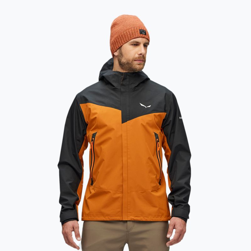 Jachetă de ploaie pentru bărbați Salewa Moiazza GTX-Pac maro/negru 00-0000027910 2