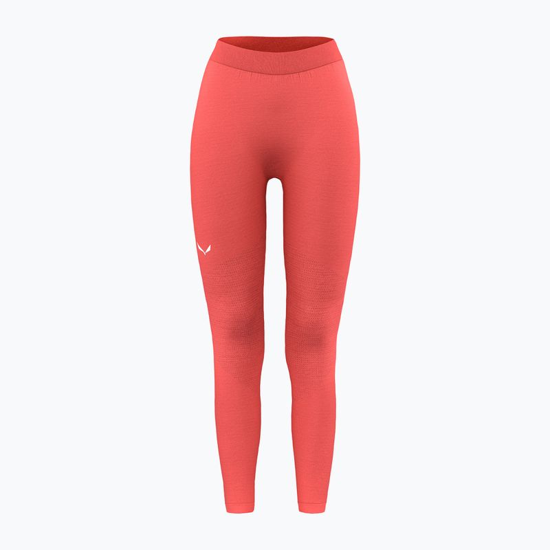 Pantaloni termoactivi pentru femei Salewa Zebru Medium Warm AMR fluo coral