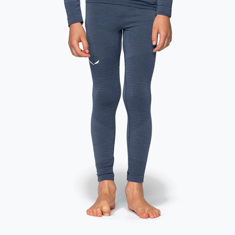 Pantaloni termoactivi pentru copii Salewa Zebru Medium Warm AMR dark denim