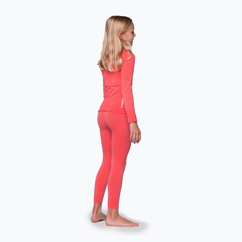 Pantaloni termoactivi pentru copii Salewa Zebru Medium Warm AMR fluo coral 3