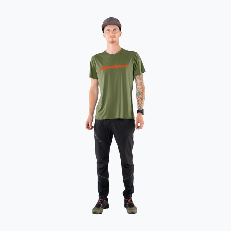 Tricou de drumeție DYNAFIT Traverse 2 pentru bărbați verde 08-0000070670