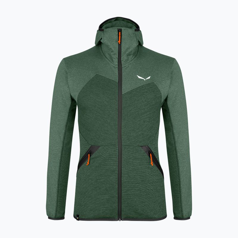 Hanorac bărbătesc Salewa Puez Melange PL FZ Pulover cu glugă verde 00-0000027386