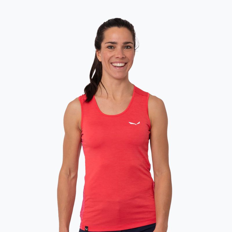 Cămașă de trekking pentru femei Salewa Puez Graphic Dry Tank roz 00-0000027482