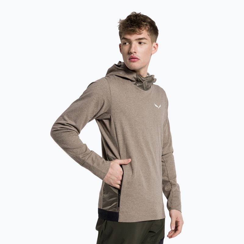 Hanorac de trekking pentru bărbați Salewa Fanes Am Hoody maro 00-0000028226