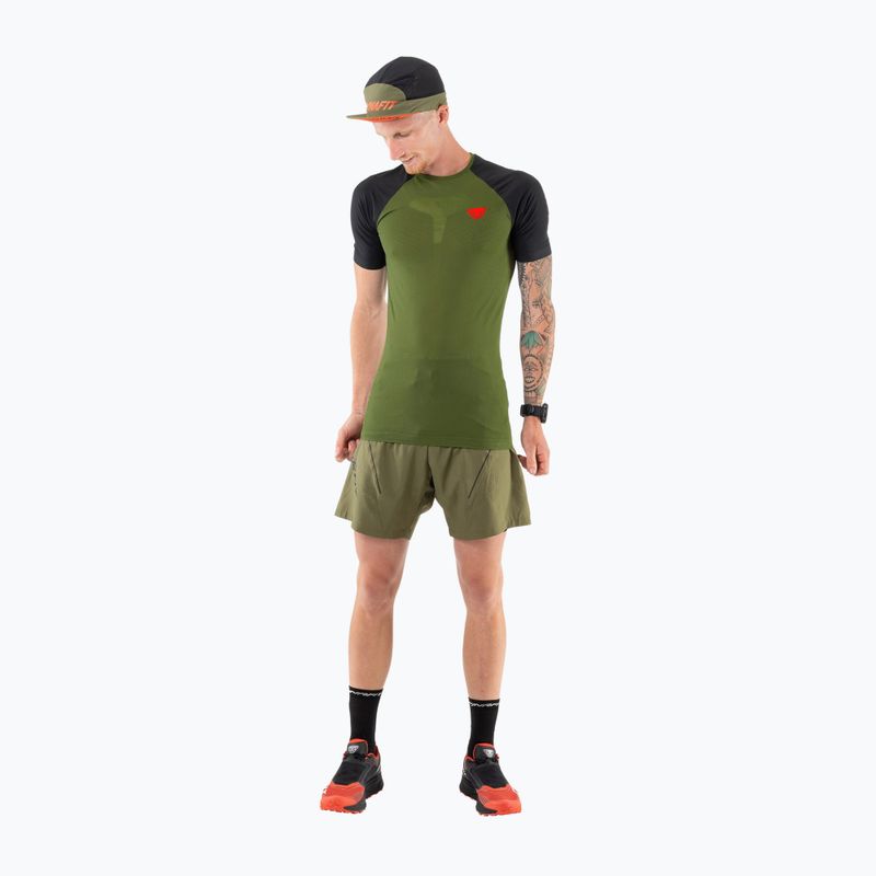 Tricou de alergare DYNAFIT Ultra 3 S-Tech pentru bărbați, verde 08-0000071426