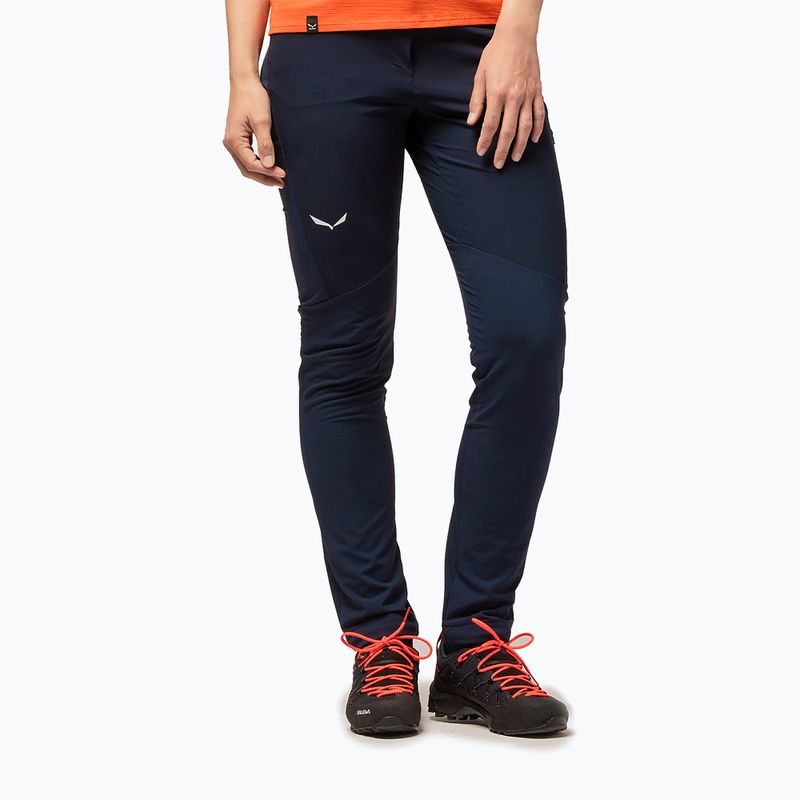 Pantaloni softshell pentru femei Salewa Agner DST navy blazer