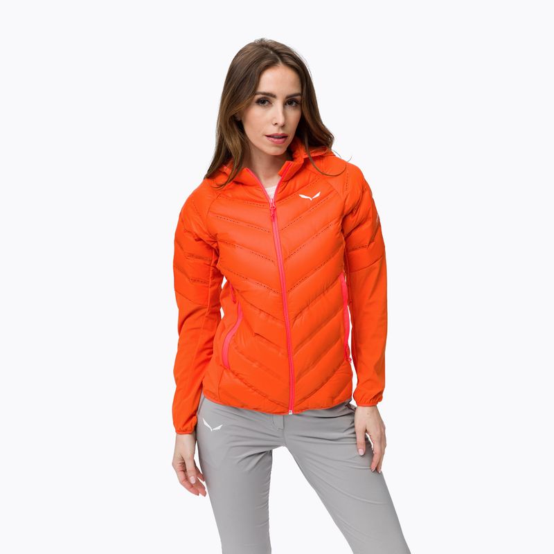 Jachetă pentru femei Salewa Agner Hybrid RDS de culoare portocalie 00-0000028019