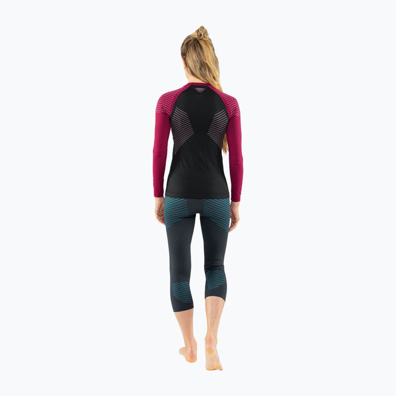 DYNAFIT Speed Dryarn LS tricou termic pentru femei negru-roșu 08-0000071057 6