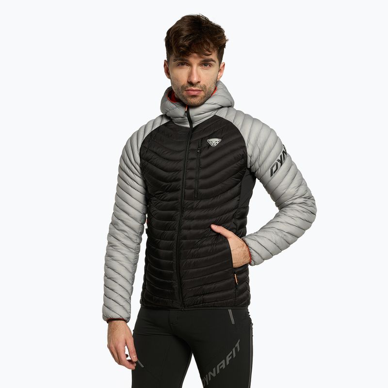 Jachetă pentru bărbați DYNAFIT Radical Dwn RDS Hood jachetă cu glugă gri 08-0000070914