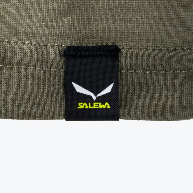 Cămașă de trekking pentru bărbați Salewa Solidlogo Dry kaki kaki 00-0000027018 8