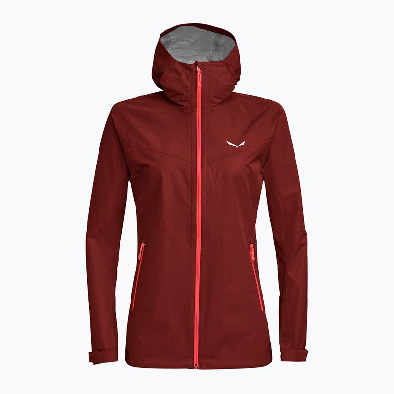 Jachetă de ploaie pentru femei Salewa Puez Aqua 3 PTX burgundy 00-0000024546 3