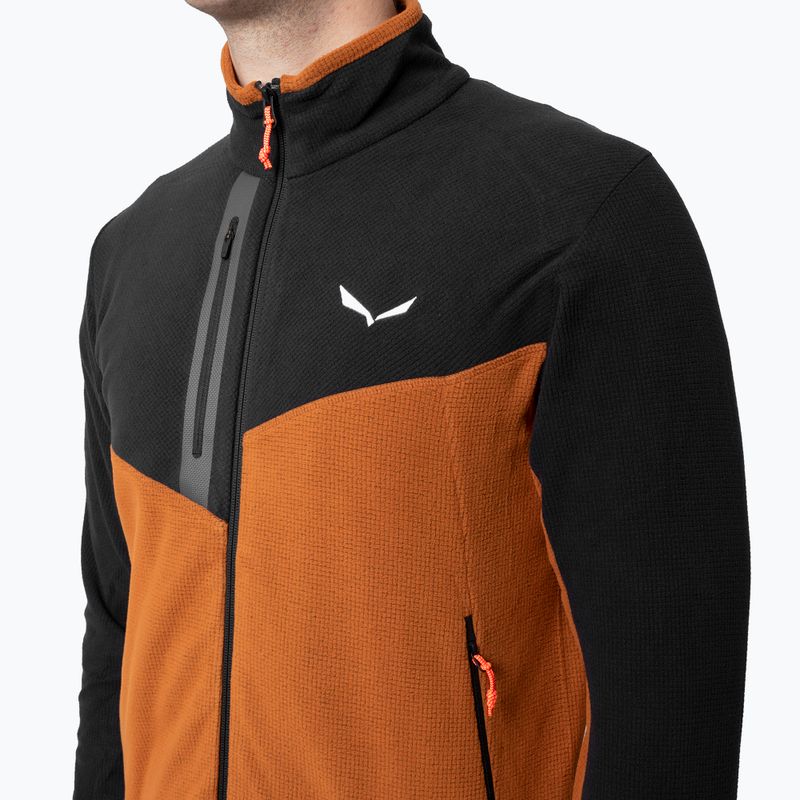 Hanorac bărbătesc Salewa Paganella EN fleece sweatshirt portocaliu 27924 3