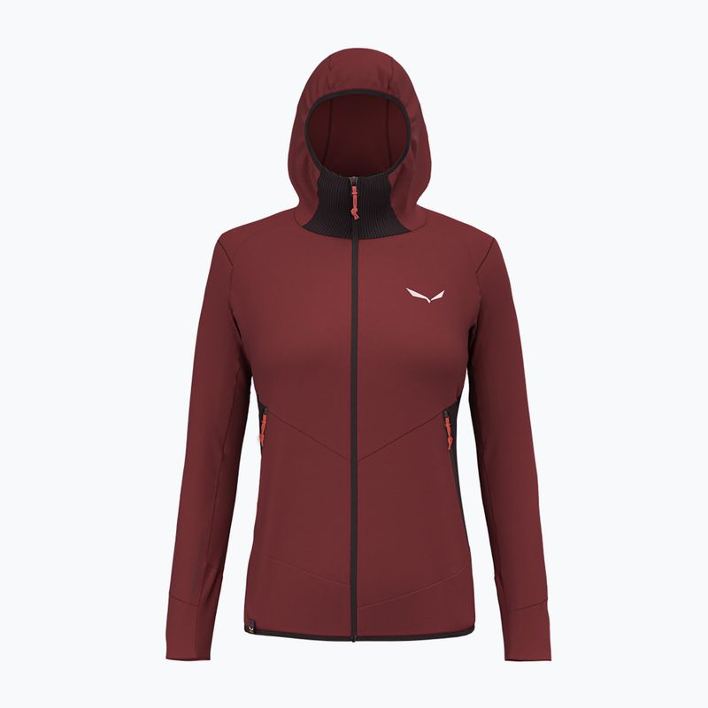 Salewa bluză de trekking pentru femei Lavaredo Hemp cu glugă cu glugă roșu 00-0000028238 8