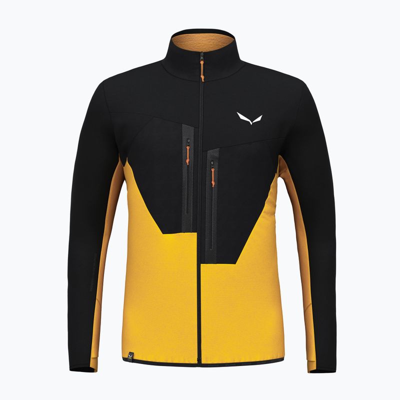 Hanorac bărbătesc Salewa Ortles AM fleece sweatshirt negru/galben 00-0000028178 4