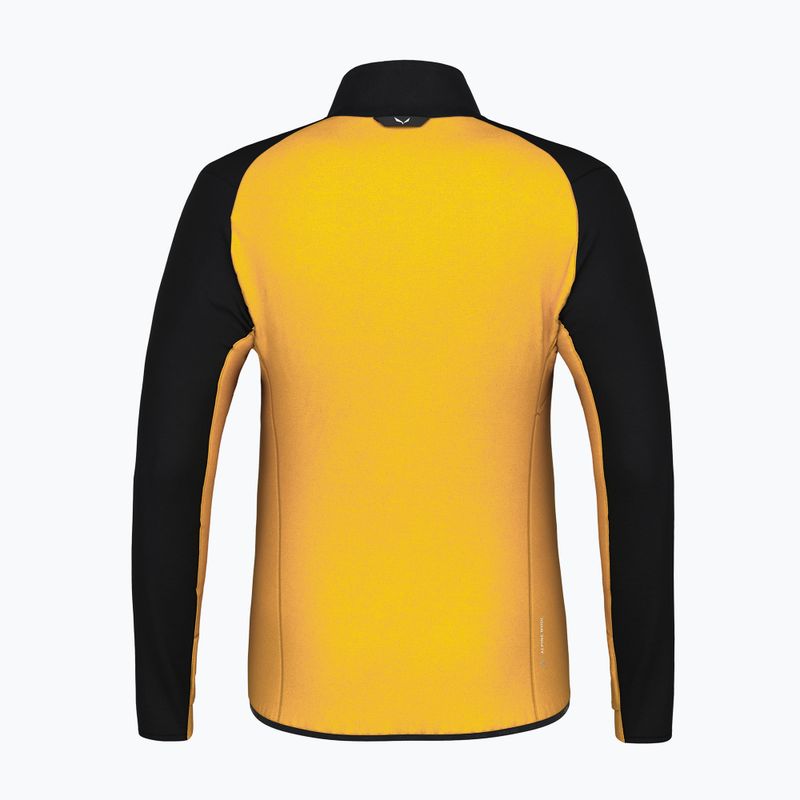 Hanorac bărbătesc Salewa Ortles AM fleece sweatshirt negru/galben 00-0000028178 5