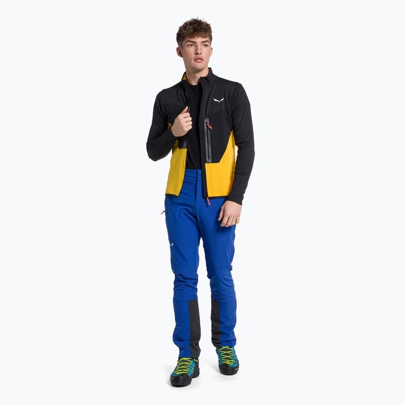 Hanorac bărbătesc Salewa Ortles AM fleece sweatshirt negru/galben 00-0000028178 2