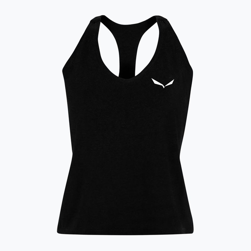 Salewa cămașă de alpinism pentru femei Lavaredo Hemp Crop Tank negru 00-0000028369