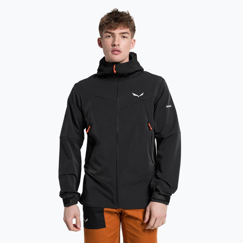 Jachetă pentru bărbați Salewa Sella DST negru 00-0000028468