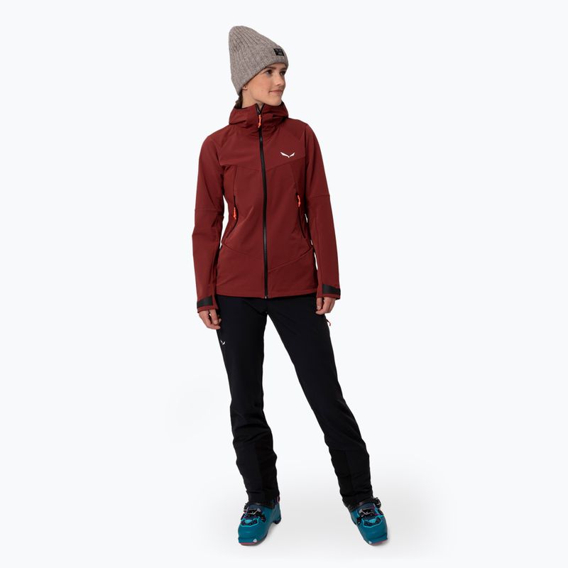 Geacă softshell pentru femei Salewa Sella DST syrah 2