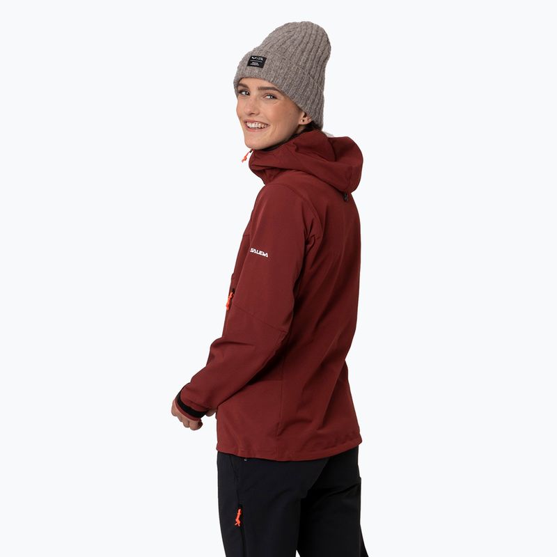 Geacă softshell pentru femei Salewa Sella DST syrah 3