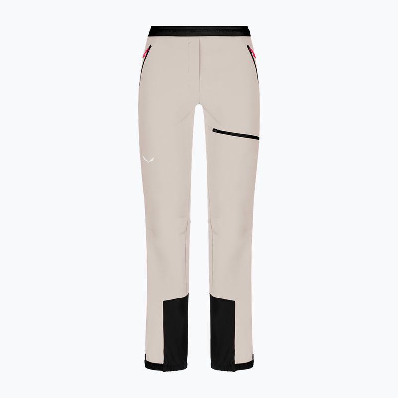 Pantaloni softshell pentru femei Salewa Sella DST Lights oatmeal 10