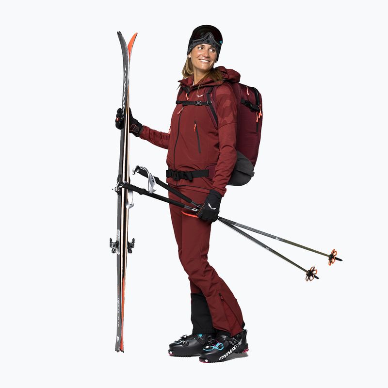 Pantaloni softshell pentru femei Salewa Sella DST Lights roșu 00-0000028475 3