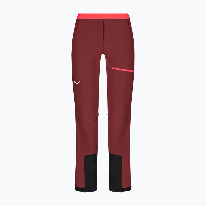 Pantaloni softshell pentru femei Salewa Sella DST Lights roșu 00-0000028475 4