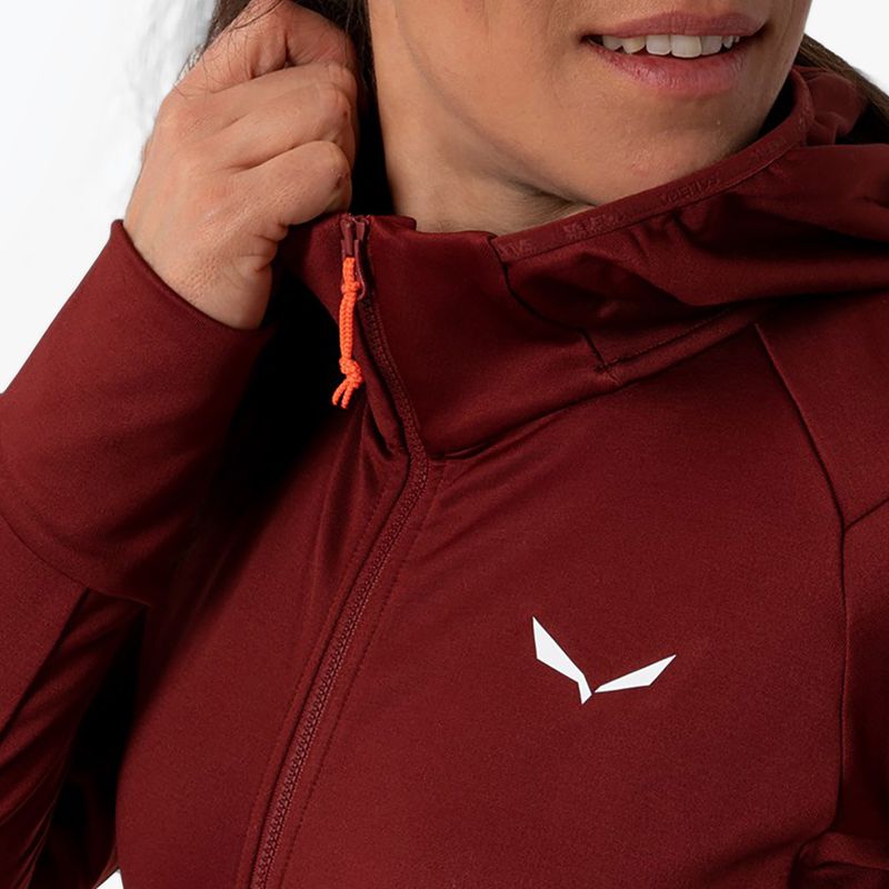 Salewa bluză de trekking pentru femei Puez Polarlite cu glugă roșu 00-0000028522 3