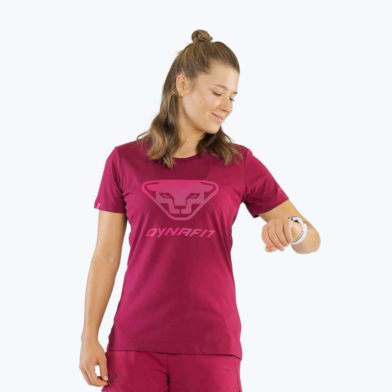 Tricou pentru femei  DYNAFIT Graphic Co beet red